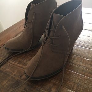MIA SIZE 9 FAUX SUEDE BOOTIES